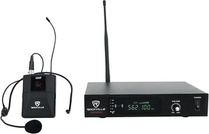 Rockville RWM61U Professional UHF Headset & Guitar Wireless Microphone System, B - Picture 1 of 12