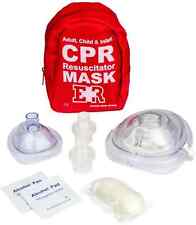 Ever Ready First Aid Adult and Infant CPR Mask Combo Kit - Red