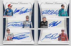 2016 National Treasures Martin Bayne Biffle Stenhouse Burton 6 Auto Booklet /15