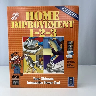The Home Depot Home Improvement 1-2-3 Projects CD Videos Software PC Windows MAC - Image 1 of 4