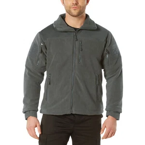 Men's Charcoal Grey Spec Ops Tactical Fleece Jacket With Thermal Insulation - Picture 1 of 5