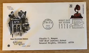 Radio Entertains America First Day Of Issue Stamps - Picture 1 of 1