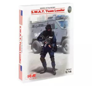 Special Forces Commander S.W.A.T. Team Leader 1/16 Plastic Model Kit ICM 16101 - Foto 1 di 11