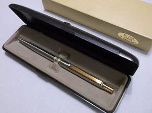 Penna a sfera Montblanc Slim Line # 2938 acciaio inox/placcato oro - Foto 1 di 24