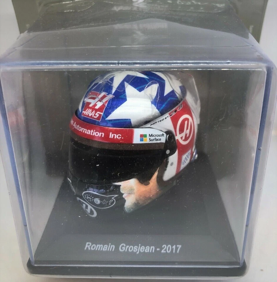 1/5 Casco/Helmet Romain Grosjean F1 2017 Spark Editions