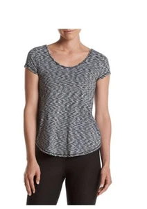 Neu mit Etikett Calvin Klein Performance Damen-T-Shirt mit Riemchen hinten schwarz Kombi Small - Bild 1 von 2
