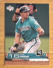 2003 Upper Deck Eric Owens Baseball Card #212 Marlins OF VGEX Corner Dings