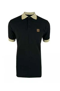 Trojan Chequerboard Trim Pique Polo TR/8929 Camel - Picture 1 of 2