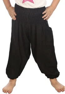 Lofbaz Kids Harem Thai Aladdin Pirate Children Pants Bohemian Baggy Hippie 3-4Y - Picture 1 of 4