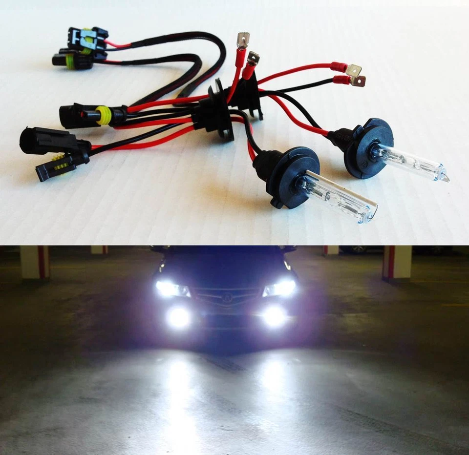 2x Lâmpadas XENON HID H7 6000K Cristal Branco 35W para 07 VW RABBIT EOS R32 Farol - Imagem 1 de 4