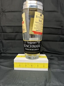 Seagram’s Glass Shaker with Chrome Top - Picture 1 of 11