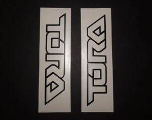2 TORA BLACK OUTLINE ONLY LOGO GABEL AUFKLEBER / STICKER / ROCKSHOX - Bild 1 von 1