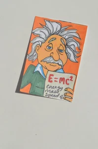 ACEO Originals Einstein Original Art Paintings not a print - Picture 1 of 3