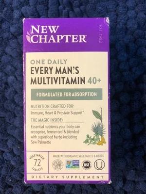 全新 Chapter One Daily Every Man's 多种维生素 40+ 72 克拉有效期至 2026 年 2 月 — 第 1/3 张图片
