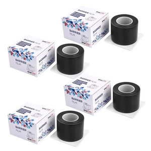 4800 Sheets Black Dental Barrier Film Roll with Dispenser Box 4" x 6" Disposa... - Foto 1 di 6