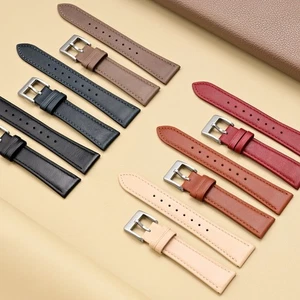Watch Band Vintage Leather Oil Wax Durable Stitch Strap 20MM 22MM 24MM - Picture 1 of 16