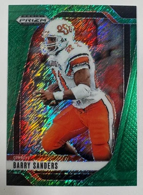 Selecciones de draft Panini Prizm 2025 Barry Sanders verde brillo FOTL/8 Foto 1 de 3