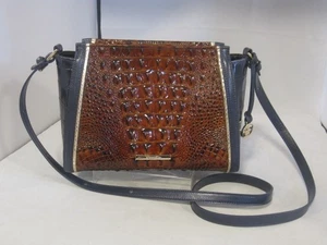 Bandolera Brahmin Hillary Vesper Azul Marino Melbourne - Cremallera Necan con bolsa para el polvo - Imagen 1 de 10