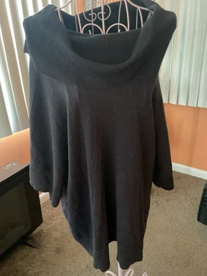 Suéter Michael By Michael Kors Negro Capucha Cuello Brillante Manga Corta Talla 1X Foto 1 de 3