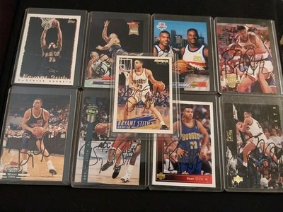 Bryant Stith Autographed Basketball Cards Lot Of 9 Cards, Great Condition  - Image 1 of 4