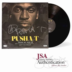 Pusha T signiert "Fear Of God Teil 2: Lasst uns beten" Vinyl Album LP Auto ~ JSA COA - Bild 1 von 3