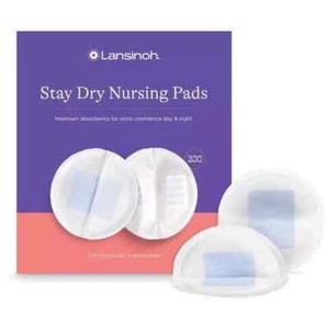 Lansinoh Stay Dry Disposable Nursing Pads - Essentials for Moms, 200 Count - Picture 1 of 1