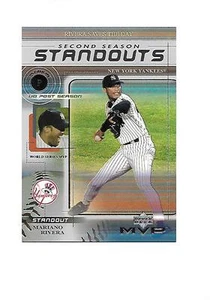 2000 UPPER DECK MVP Second Season Standouts MARIANO RIVERA (Yankees) - Picture 1 of 1