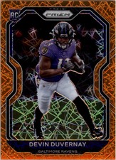 2020 Panini Prizm Prizms Orange Lazer Football Card Pick (Inserts)