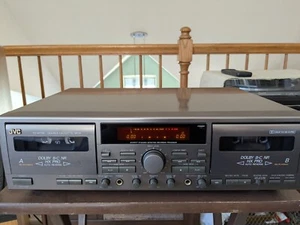 JVC TD-W709 HX-Pro Dual Cassette Deck - Picture 1 of 11