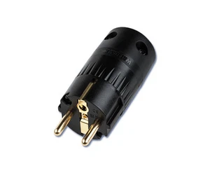 Wattgate 360 evo schwarz Cryo Schutzkontakt Schukostecker Kabel bis 19mm - Afbeelding 1 van 6