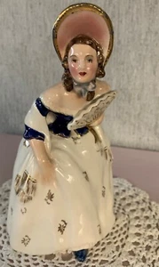 ROYAL BELVEDERE BONE CHINA DOLL FIGURE LADY MODEL  1852 RARE  PERFECT - Picture 1 of 7