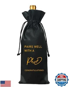 TBITON Graduation Gift Wine Bag, PhD Graduation Gift, Class of 2024, Holds 75 - Picture 1 of 5
