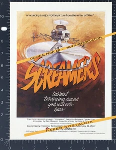 SCREAMERS__Anuncio comercial original de 1984/promoción temprana__DAN O'BANNON__Philip K Dick_1995 - Imagen 1 de 1