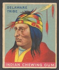 1933 GOUDEY INDIAN GUM R-73 #5  Chief of the Delaware Tribe (Series of 96) VG  A