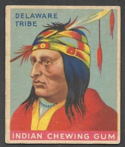 1933 GOUDEY INDIAN GUM R-73 #5 Chief of the Delaware Tribe (Series of 96) VG A - Picture 1 of 2