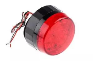 LED Red Flashing Xenon Beacon, 10 -100 V dc, 20 -72 V ac, Stud & Surface Mount - Picture 1 of 11
