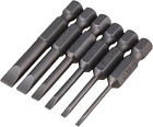 5Cm Length S2 Alloy Steel Hex Shank Magnetic Flat Head Slotted Tip Screwdriver B