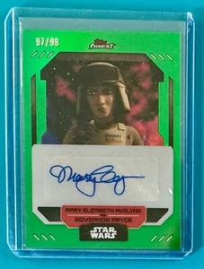 2023 Finest Star Wars Mary Elizabeth McGlynn Governor Pryce Green Auto 97/99 - Bild 1 von 2