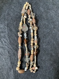 Necklace - Shells/Ceramic/Acrylic - 53cm Drop - Picture 1 of 1