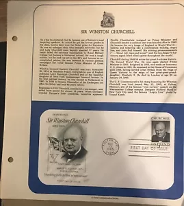 Postal Commemorative Society ` WINSTON CHURCHILL ~ 1965 First Day of Issue - Picture 1 of 1