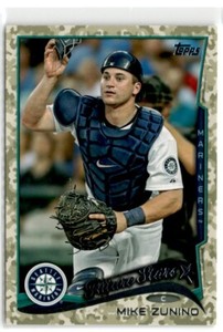 2014 Topps Camo Mike Zunino 57/99 Seattle Mariners #293