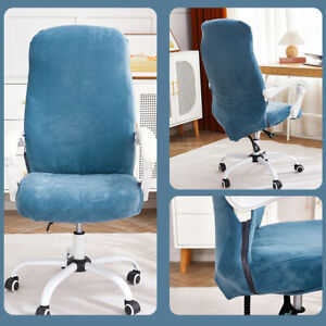 Velvet Office Chair Cover Elastic Slipcovers Chair Seat Case Seat Protector Case