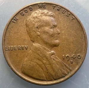 1940-S Lincoln Wheat Cent - Coin As Shown - Ships Free 7M - Picture 1 of 2