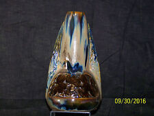 Gilbert Metenier Antique French Art Nouveau Drip Glaze Torpedo Vase