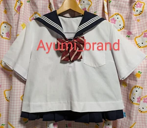 E135  ^_^ Japanese SchoolGirl Uniform Summer. Excellent~ Condition. Mini skirt - Picture 1 of 11