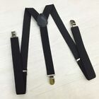 Men Braces Suspender 1x Bib Clip Elastic Washable Belt Heavy Duty High Quality