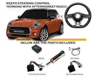 Car Stereo Wiring w Steering Wheel Control Retention for MINI COOPER - Foto 1 di 1