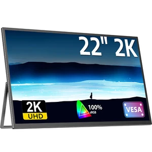22 Inch 2K 2560x1440 Gaming Monitor for PS and Xbox - Portable and Lightweight - Picture 1 of 7