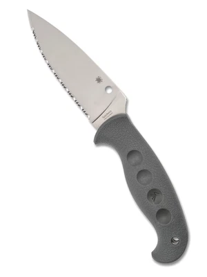 Spyderco Knives Temperance FB05SGY Gray FRN Serrated Cru-Wear Steel Fixed Blade - Image 1 of 4