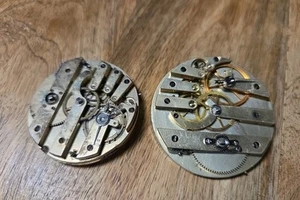 ANTIQUE KEY WIND POCKET WATCH MOVEMENT Unbranded Untested Lot 1 - Imagen 1 de 5